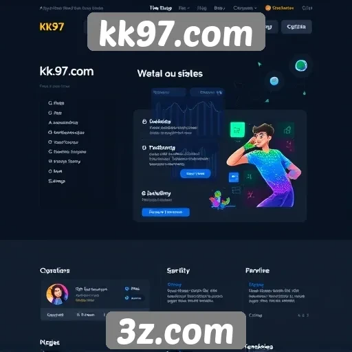 Análise da interface de usuário do site kk97.com